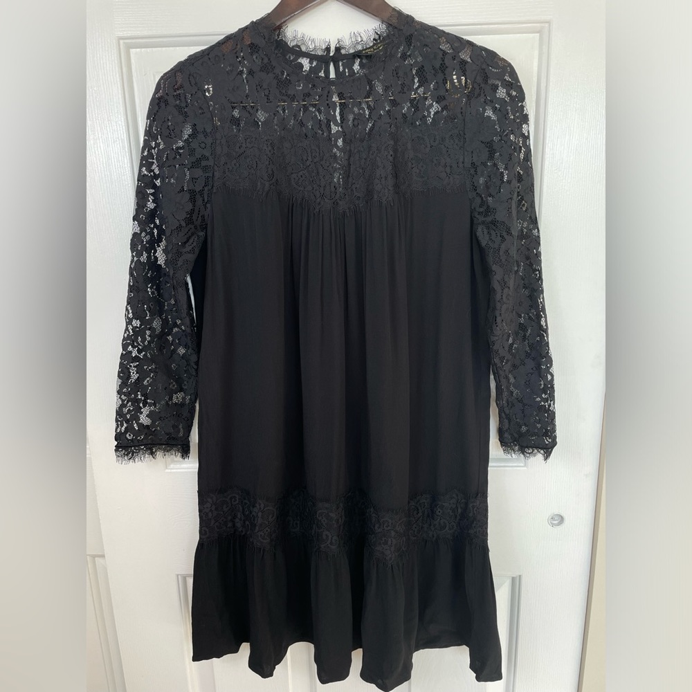 Juicy Couture Black‎ Label Medium Babydoll Lace Flare Lined Party Dress Women’s